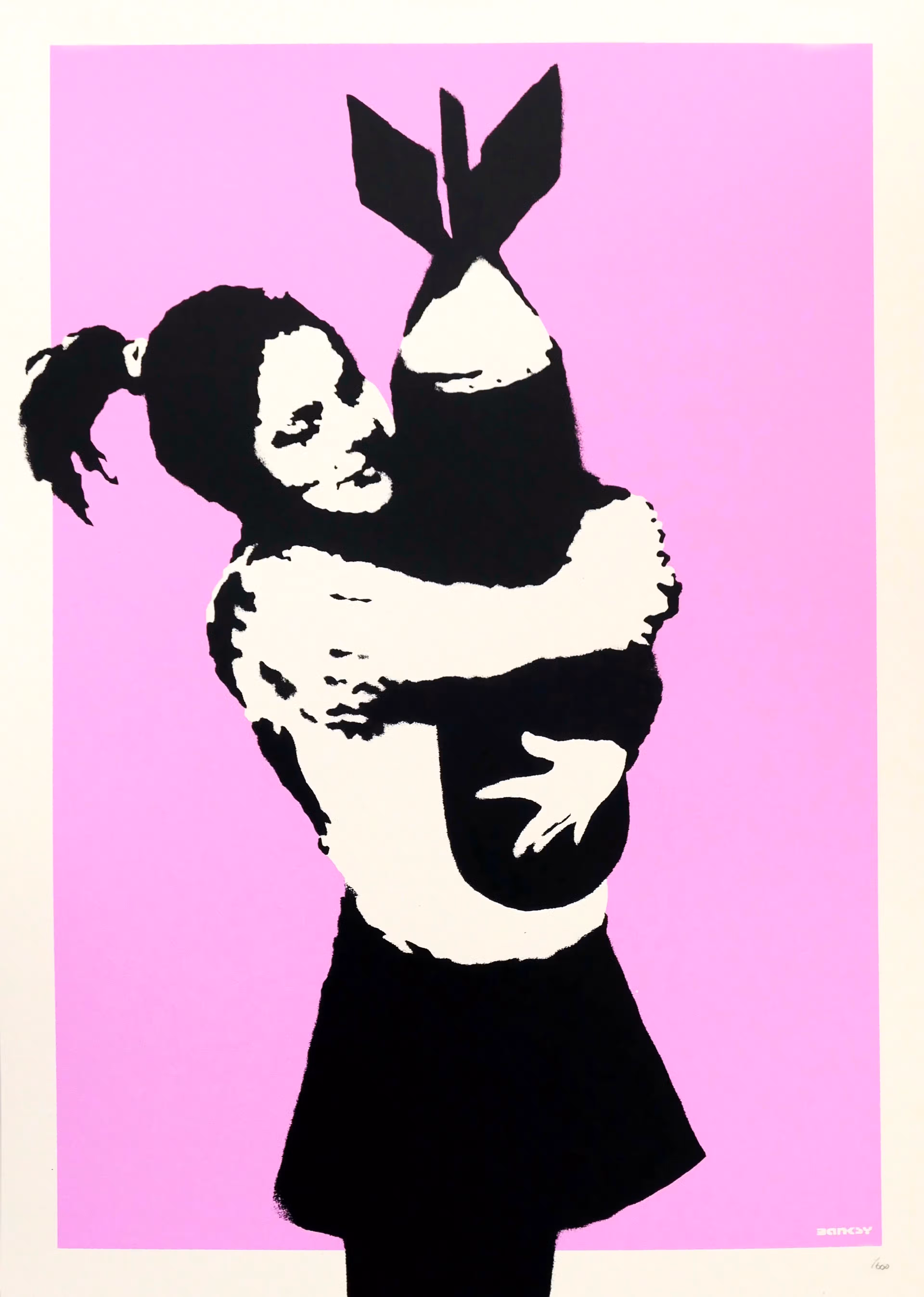 Banksy - Bomb Hugger (Signed)