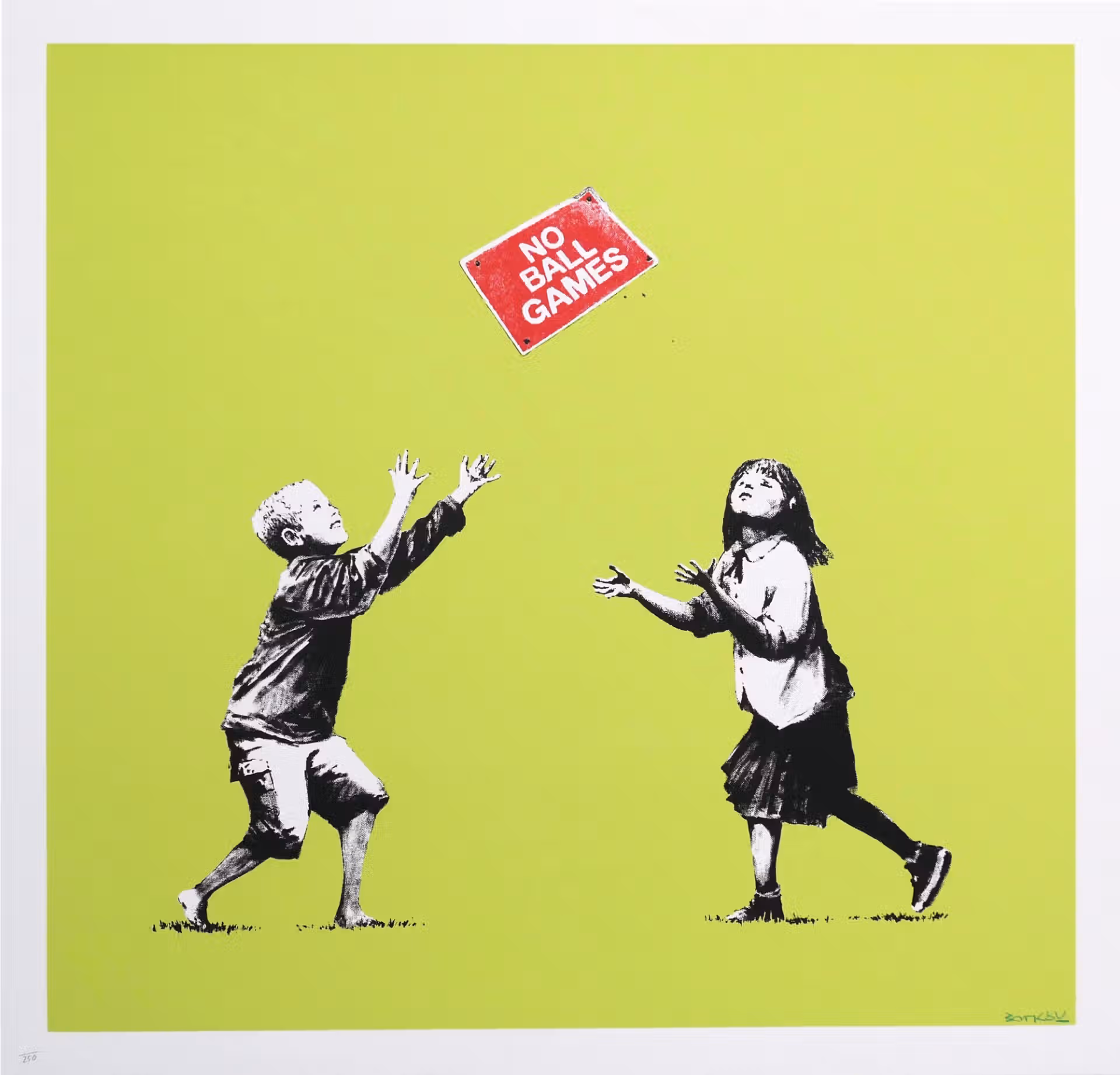 Banksy - NBG Green (Signed)