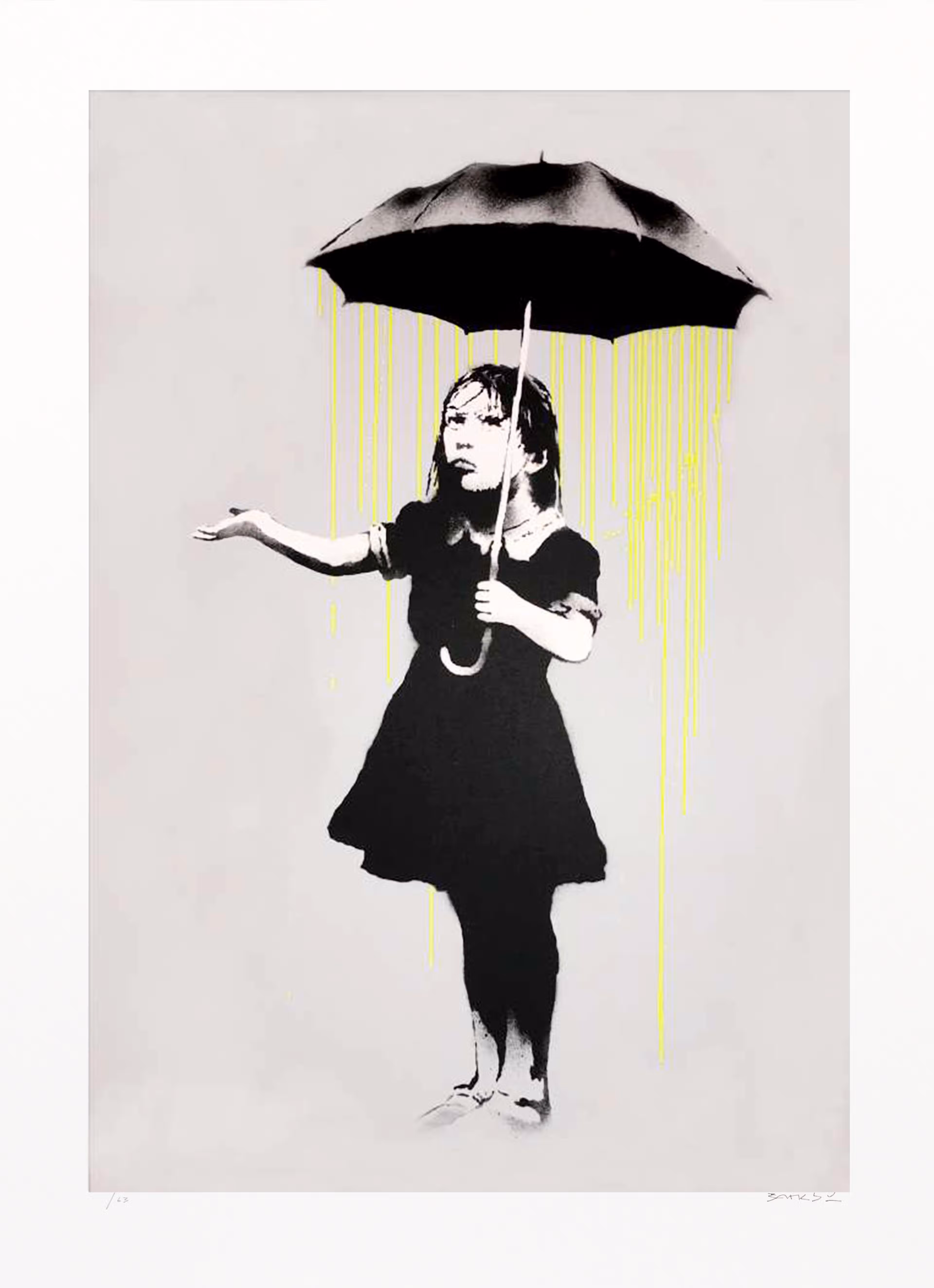 Banksy - Nola (Yellow Rain)